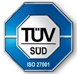 TÜV SÜD ISO 27001 certified